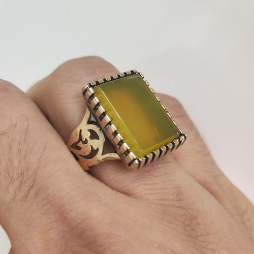 مشخصات قیمت وسفارش انگشترمردانه شرف الشمس اصل