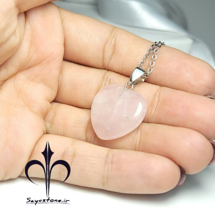 مشخصات وخریدگردنبندسنگ رزکوارتزاصل ومعدنی