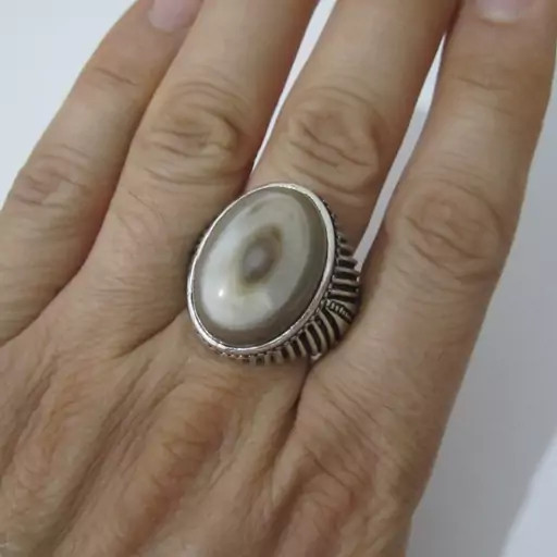 قیمت وخریدانگشترمردانه عقیق سه پوست