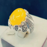 انگشترعقیق زرد