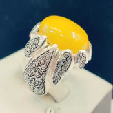 انگشترعقیق زرد