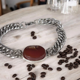 قیمت ومشخصات دستبندمردانه عقیق سرخ اصل