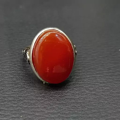 قیمت وسفارش انگشتر مردانه عقیق سرخ
