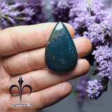 آویزسنگ خون اصل ومعدنی تراش اشک بسیاردرشت وزیبا