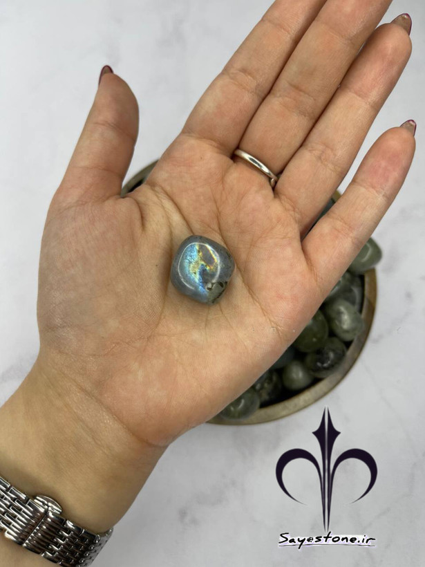 تامبل سنگ لابرادوریت ۷ رنگ بسیارزیبا