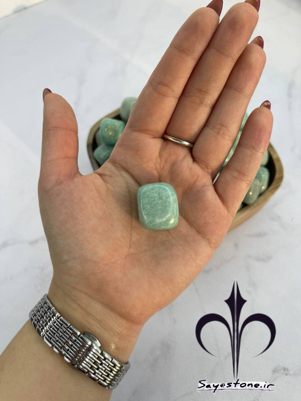 سنگ آمازونیت تامبل شده روس سنگ شانس