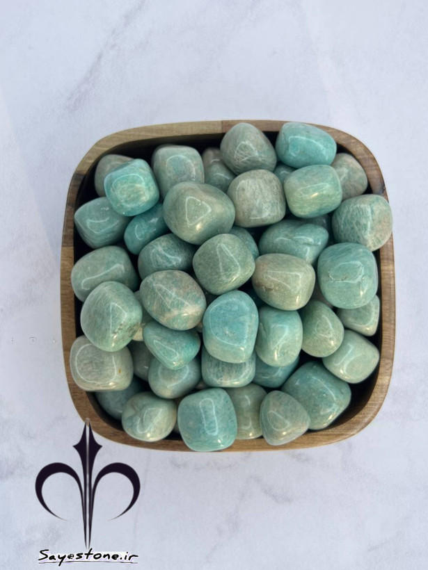 سنگ آمازونیت بکروطبیعی سنگ رونق کسب وکار