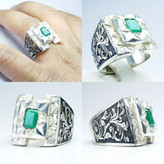 قیمت وخریدانگشترمردانه زمردزامبیا