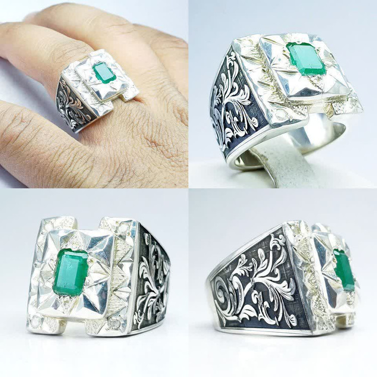 قیمت وخریدانگشترمردانه زمردزامبیا