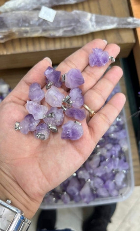 گردنبندبلورآمیتیست برزیلی