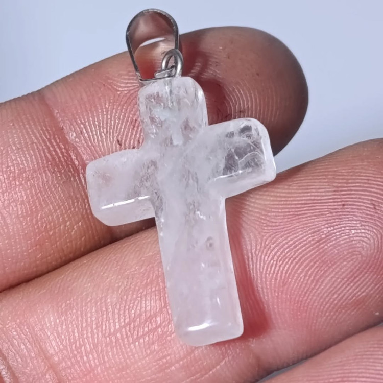 گردنبندسنگ کریستال کوارتزشفاف