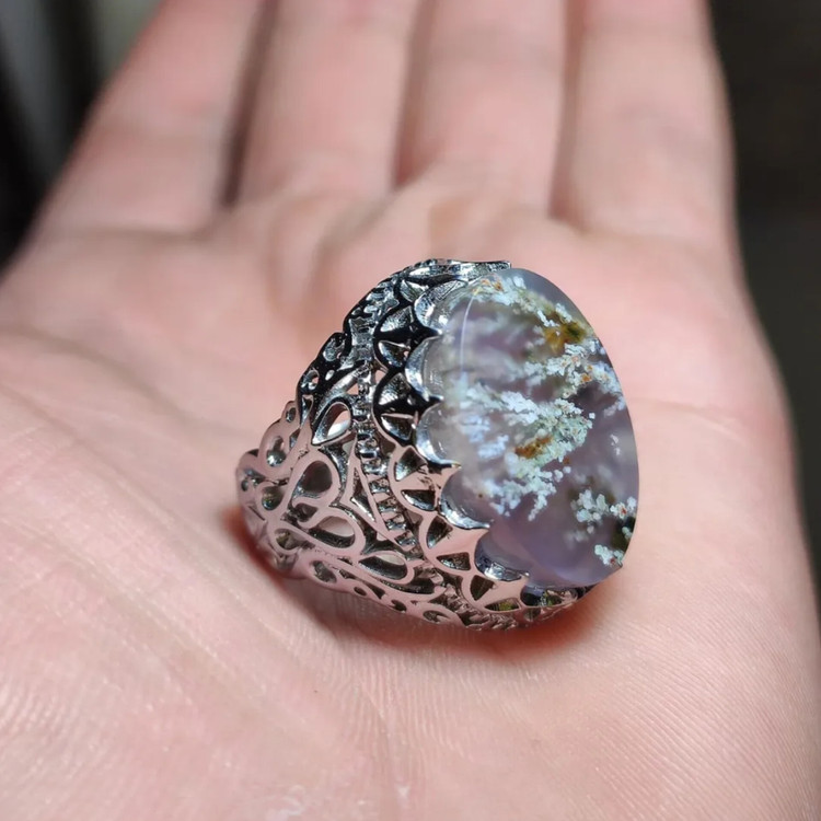 انگشترمردانه سنگ شجراصل