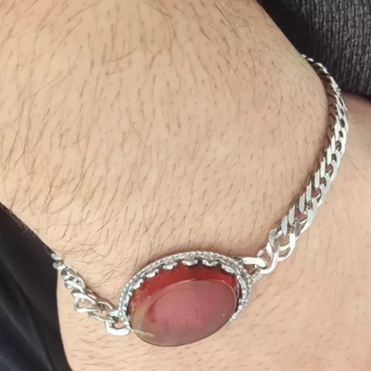 دستبندمردانه عقیق