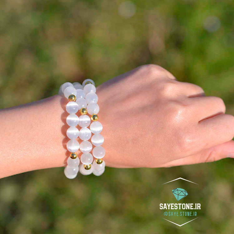 دستبندزنانه سنگ سلنایت مراکشی