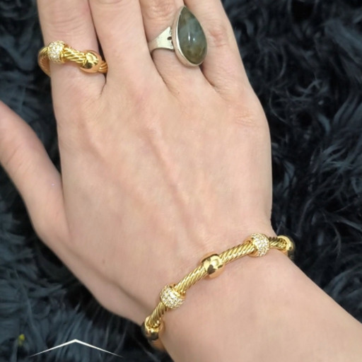 دستبندلوکس طرح طلا