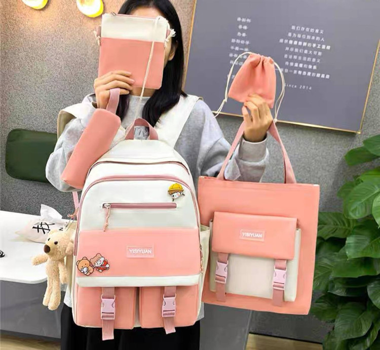 ست کیف وکوله پشتی پنج تیکه