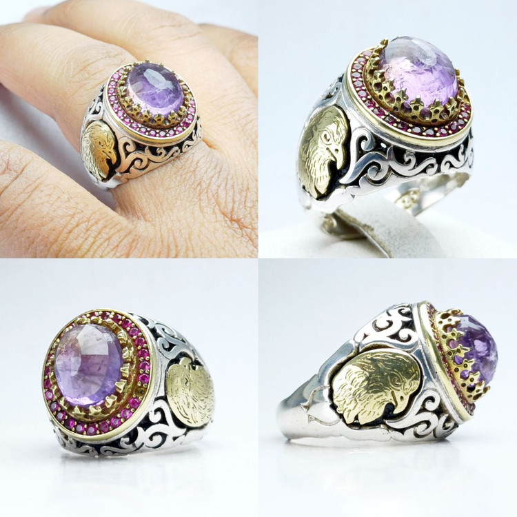 انگشترمردانه آمتیست