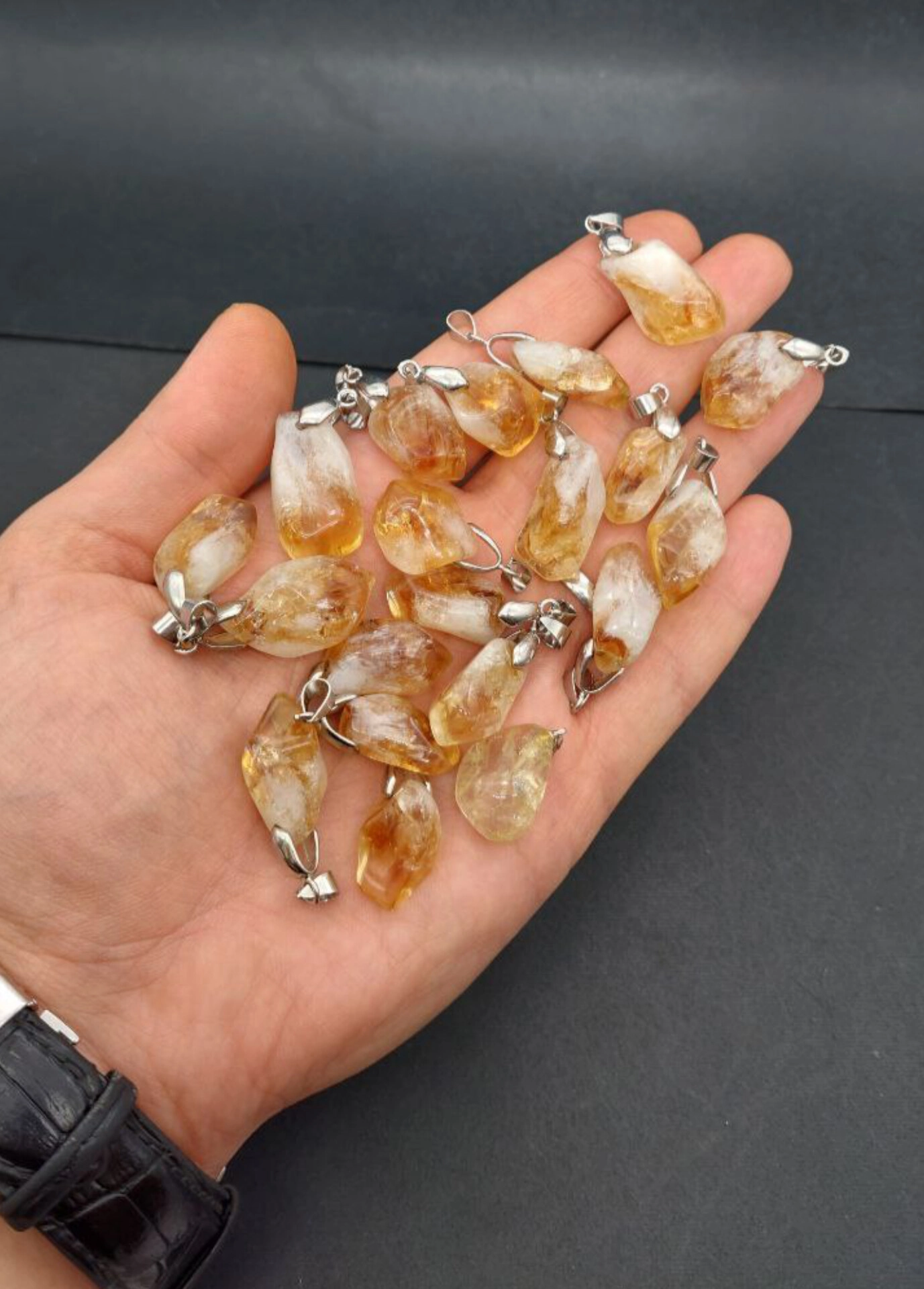 گردنبندسیترین طلایی اصل ومعدنی