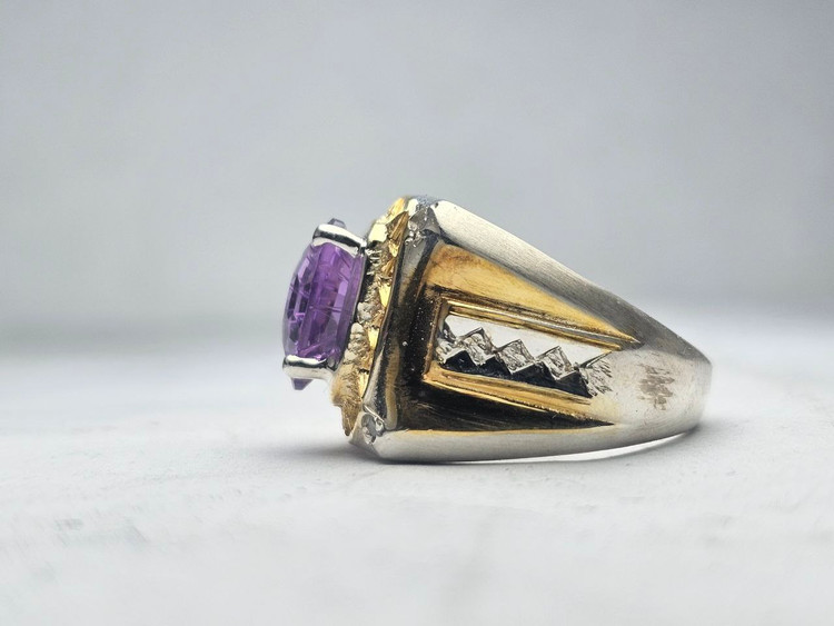 قیمت وسفارش انگشترسنگ آماتیست