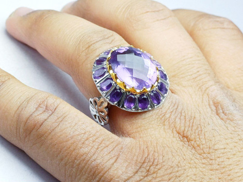 انگشترمردانه سنگ آمیتیست