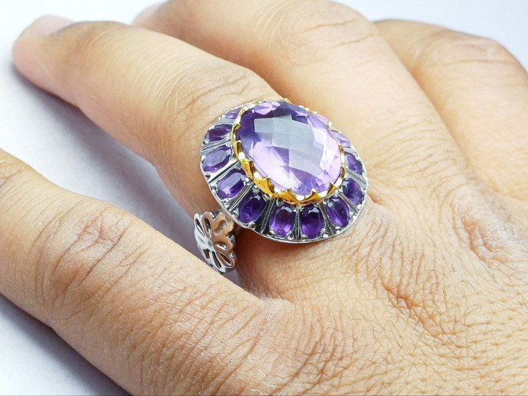 انگشترمردانه سنگ آمیتیست