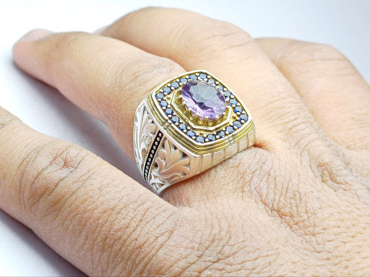 انگشترمردانه آمیتیست