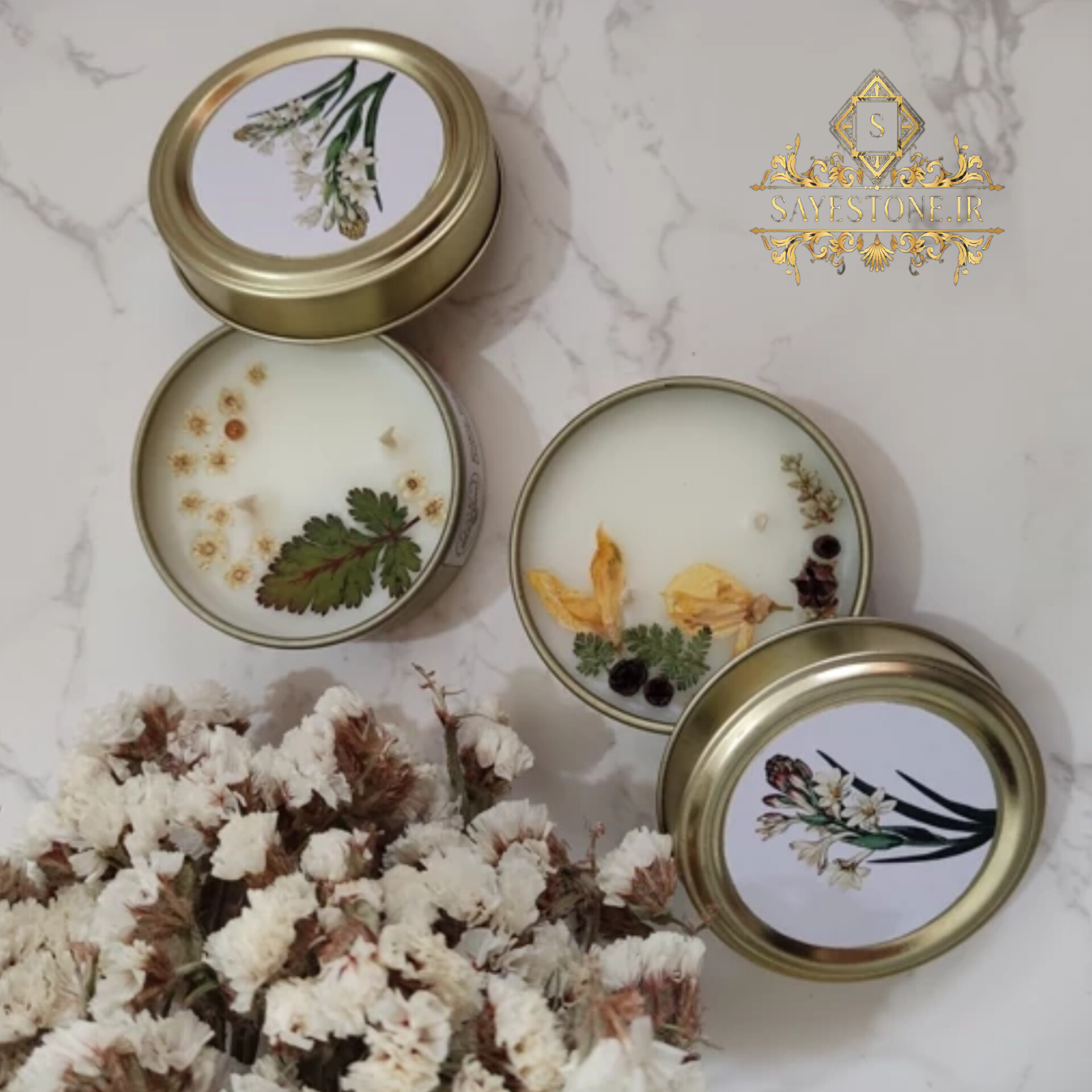 شمع گیاهی تسکین درد واروماتراپی