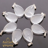 پلاک گردنی سنگ کوارتزشفاف