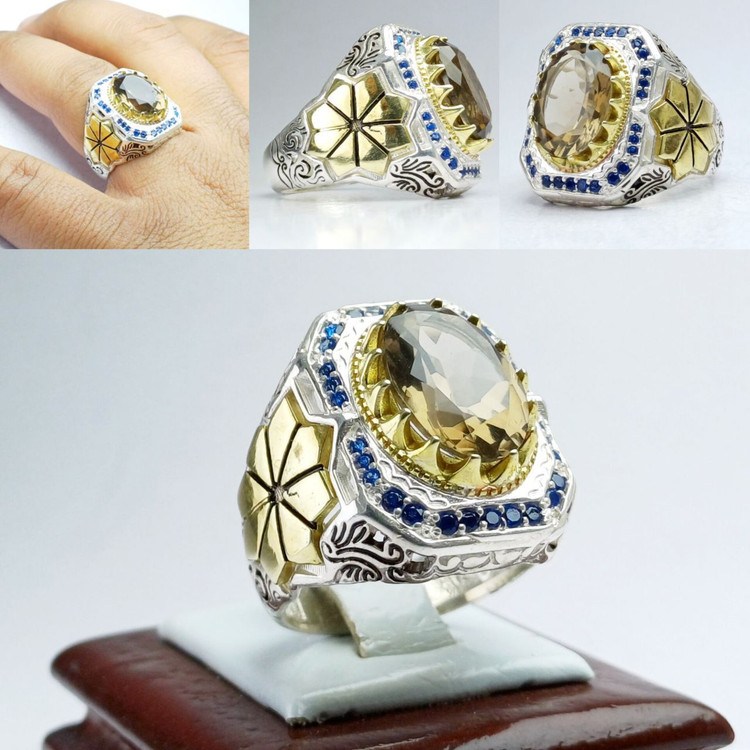 مشخصات قیمت وخریدانگشترمردانه کوارتزدودی