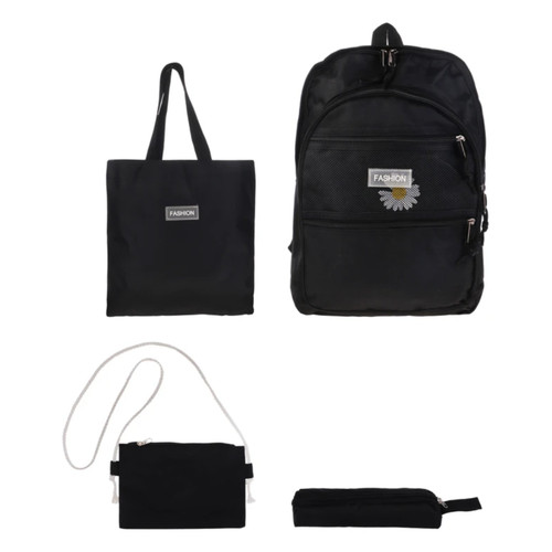 ست کوله پشتی وکیف رنگ مشکی