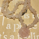 مشخصات قیمت وخریدگردنبندسنگ رزکوارتز