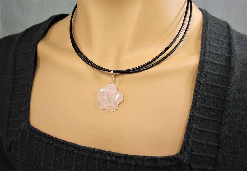 خریدگردنبندسنگ رزکوارتز