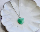 پلاک گردنی سنگ آونتورین سبز سنگ شانس واقبال