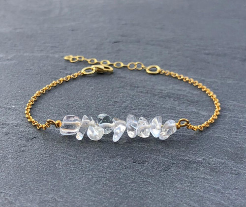 مشخصات قیمت وسفارش دستبندسنگ کریستال کوارتزاصل