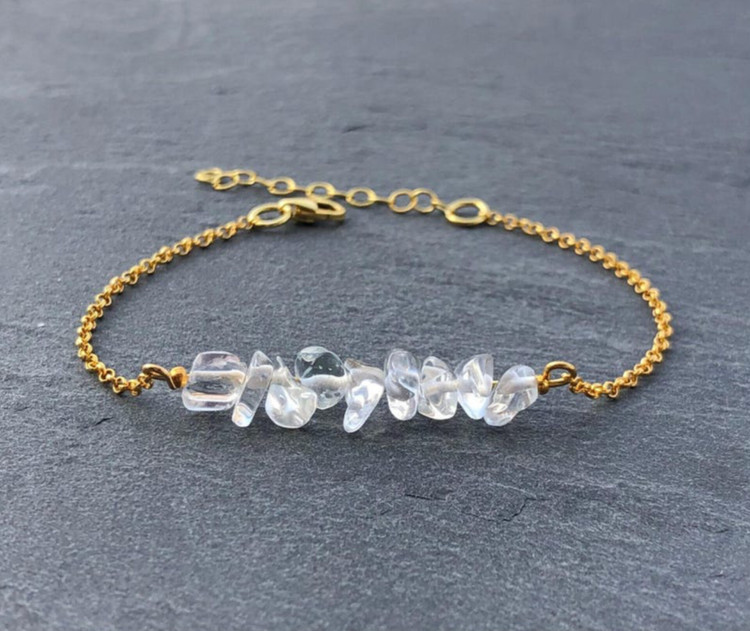 مشخصات قیمت وسفارش دستبندسنگ کریستال کوارتزاصل