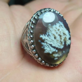 مشخصات قیمت وخریدانگشترمردانه سنگ شجرقائنات