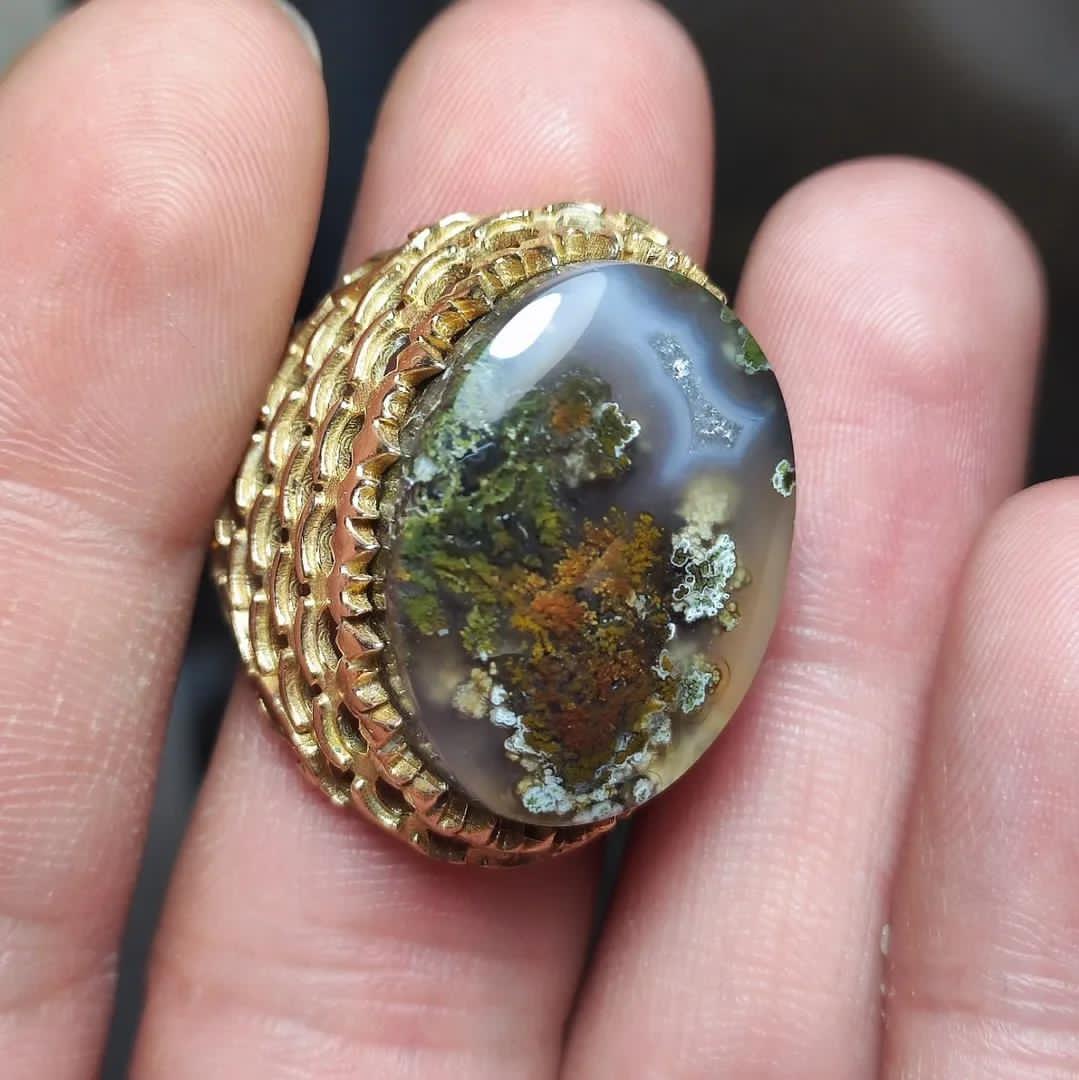 مشخصات قیمت وخریدانگشترمردانه سنگ شجر