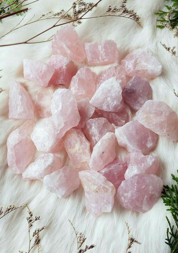 خرید راف خام سنگ رزکوارتز اصل درجه یک سنگ عشق