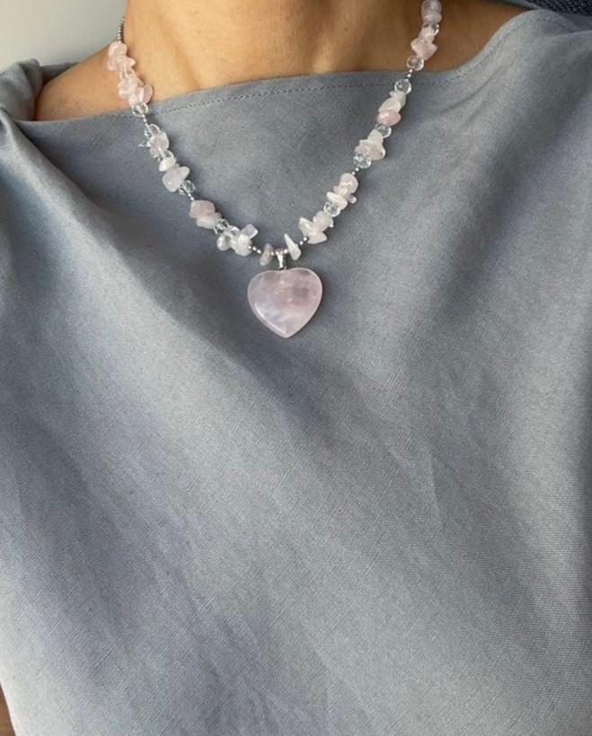 مدال گردنی سنگ ترکیبی کوارتزاصل ورزکوارتز